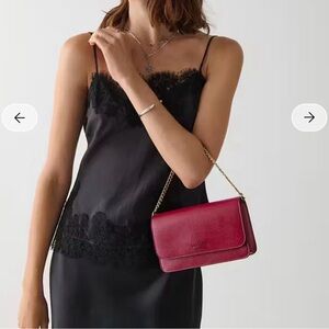 NWT, KATE SPADE MADISON WILLOW FLIP CROSSBODY, PATENT LEATHER, RED JAM